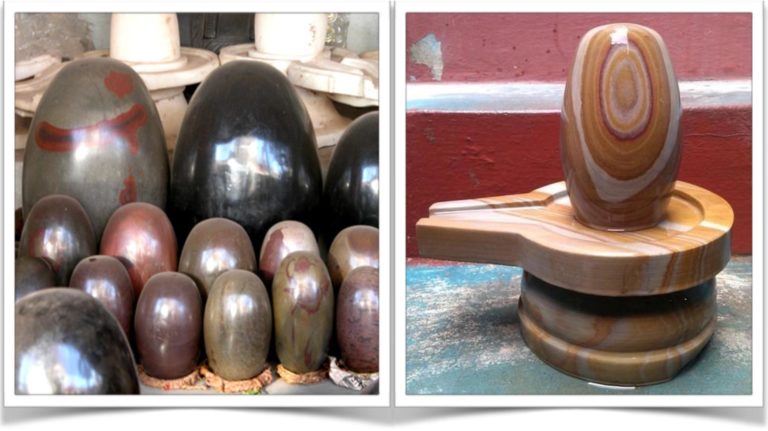 Shiva Lingam stones from Narmada River.